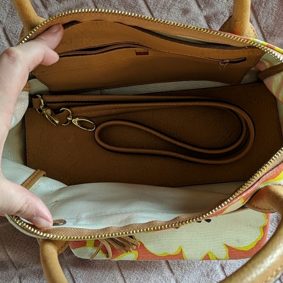 Relic by Fossil Orange Floral Too Handle Bag - Picture 3 of 8